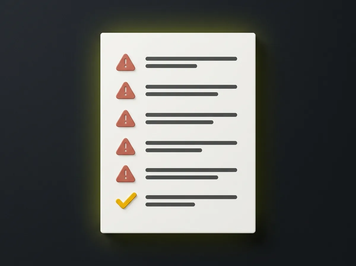 Red flags checklist for evaluating link building providers