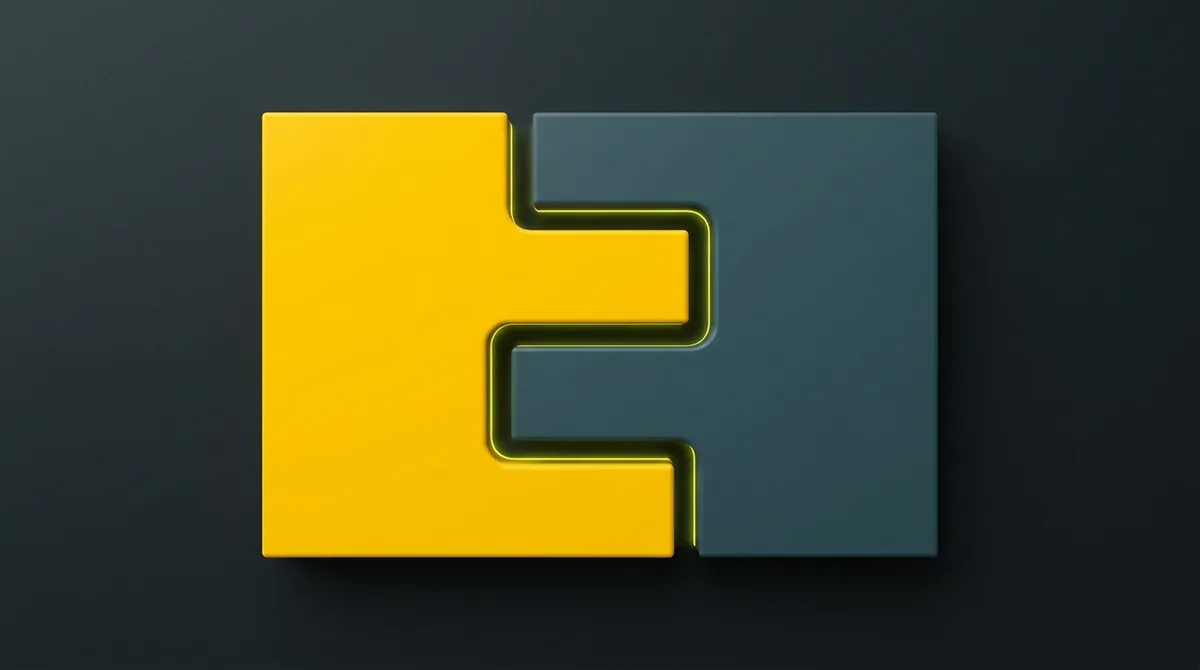 Visual metaphor showing misalignment gap between brand identity prism facets